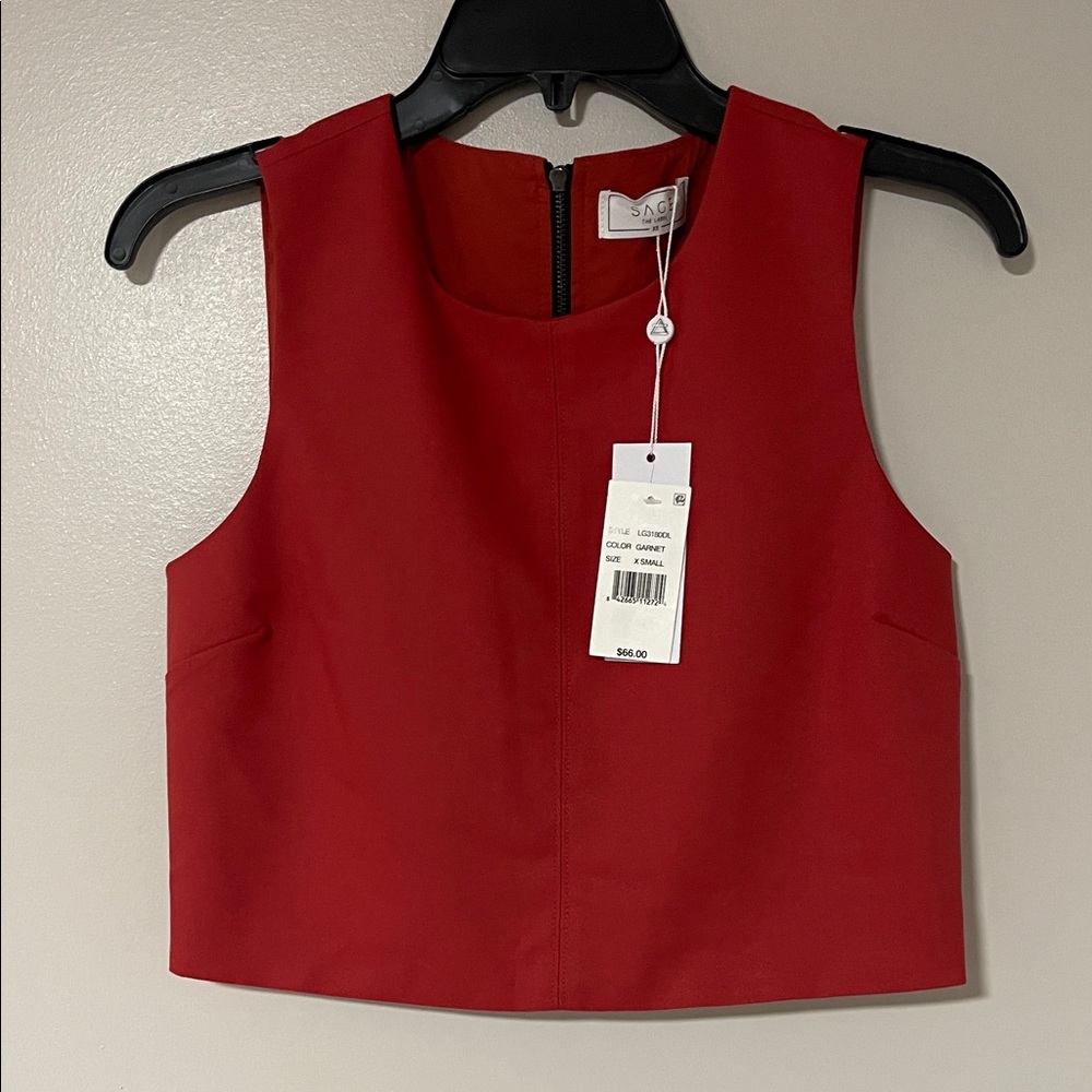 Sage Women's Vibrant Red Tank size XS